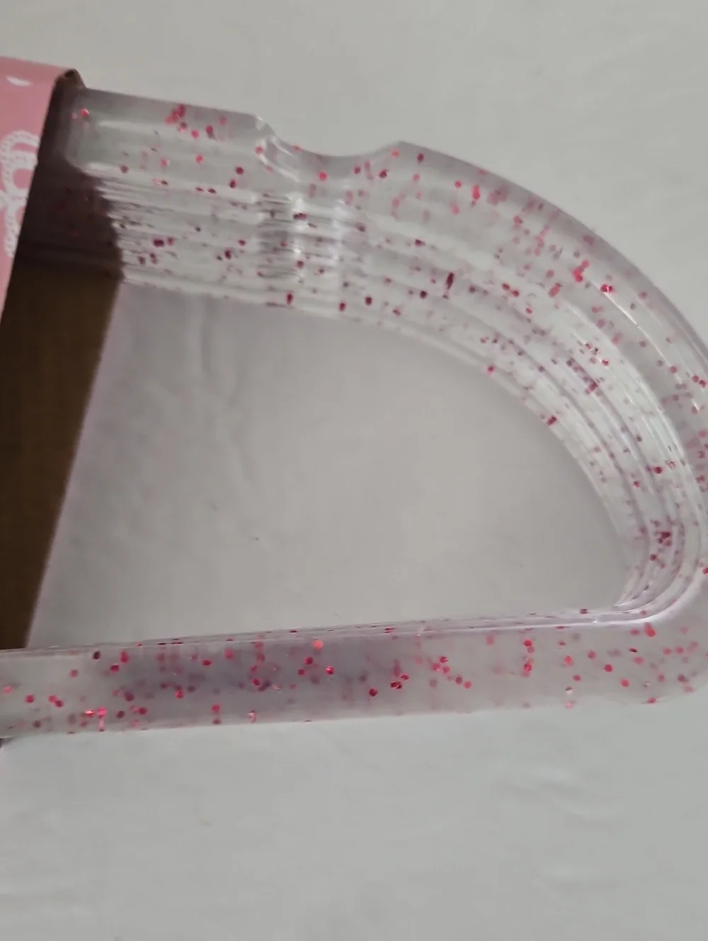 Juicy Couture NWT Pink Speckled Clear Hangers